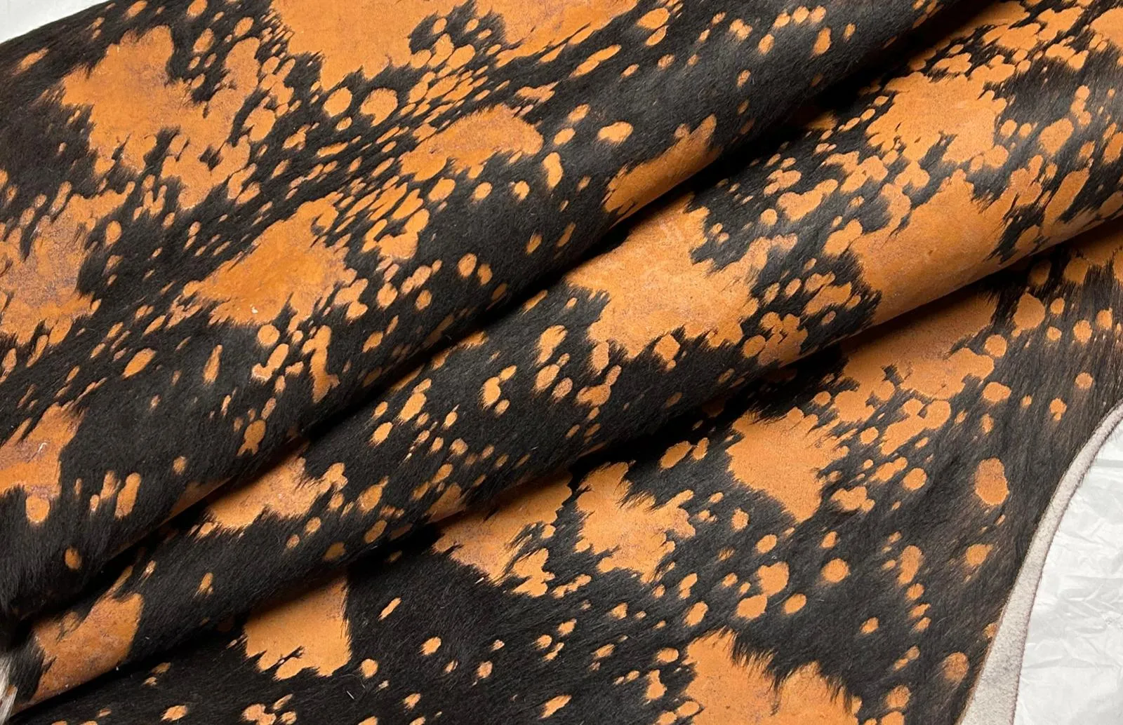 Orange Wash Cowhide Sheets | 12"x12", 12"x18", 12"x24" Precuts Leather Sheets