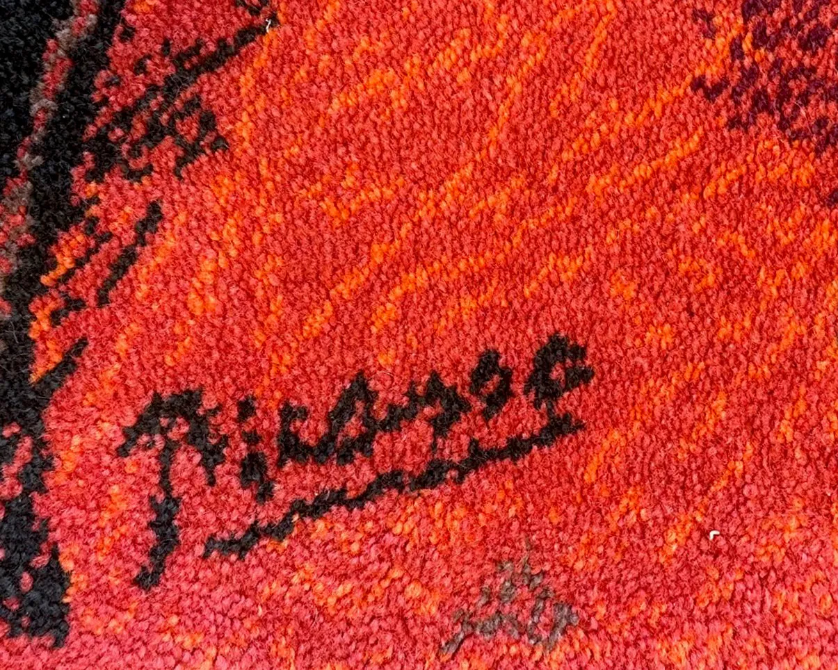 Pablo Picasso "Running of the Bulls" 1994 Ege Axminster Wool Rug