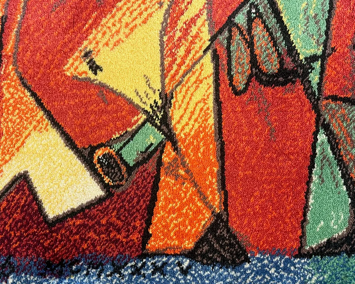 Pablo Picasso "Running of the Bulls" 1994 Ege Axminster Wool Rug
