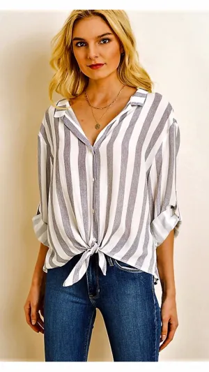 Pacific Heights Striped Blouse