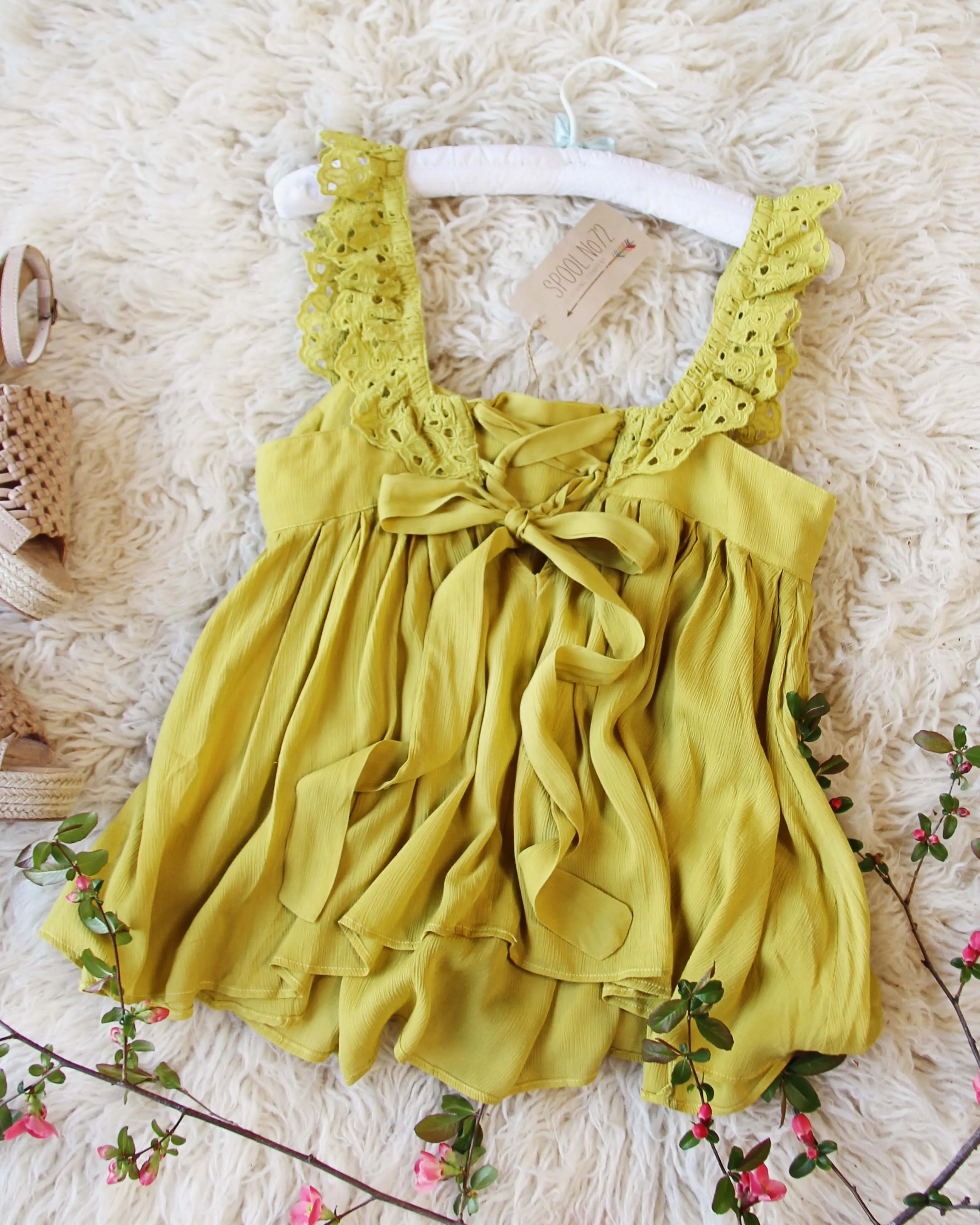 Palm & Lace Top