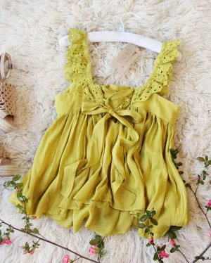Palm & Lace Top