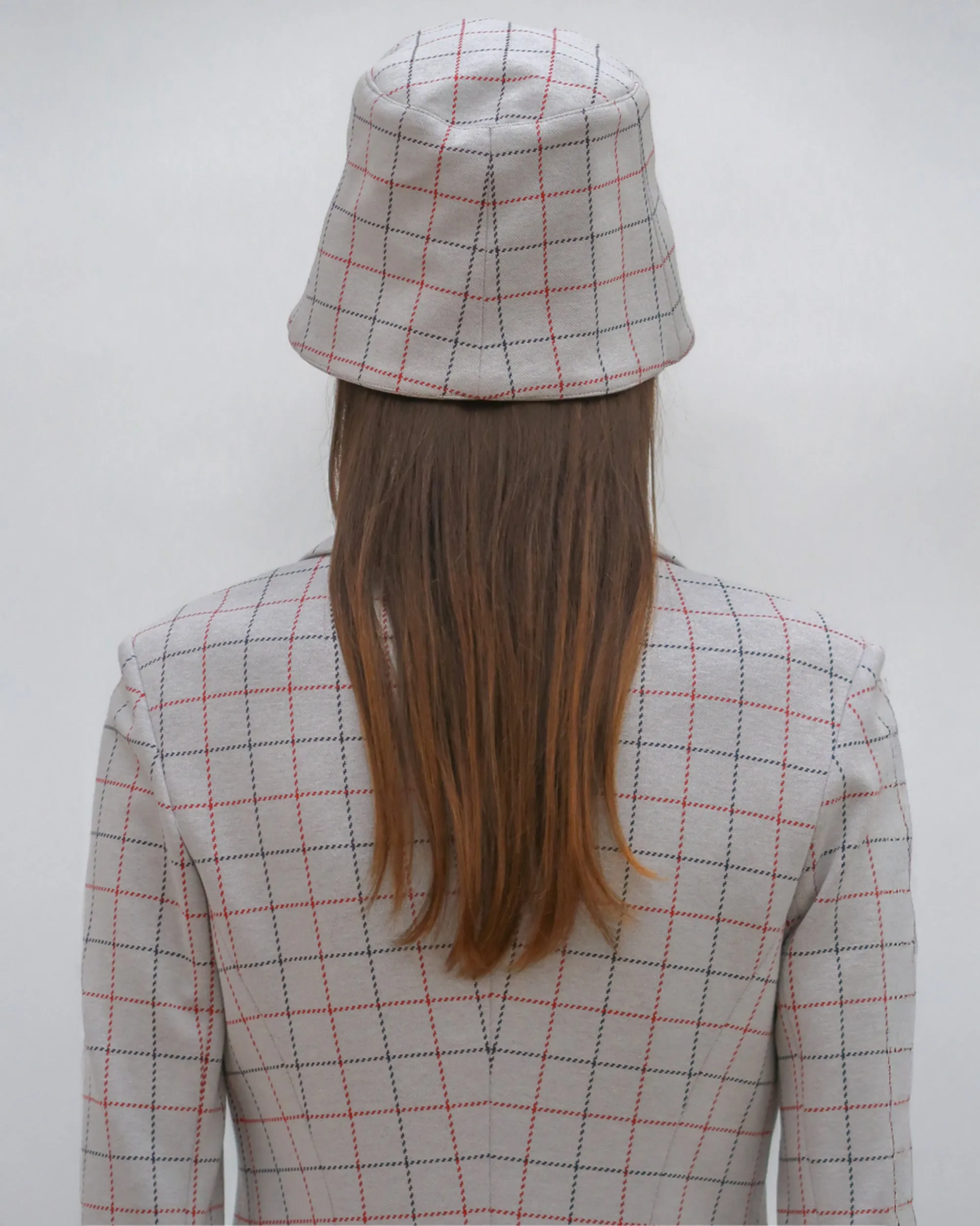 PANELED BUCKET HAT - WINDOWPANE