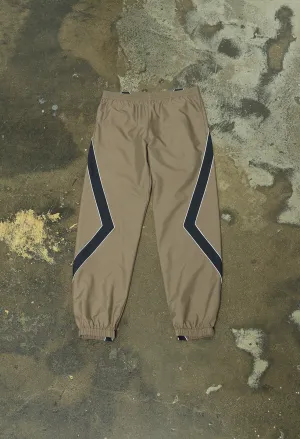 Paneled Nylon Pant / Taupe x Navy