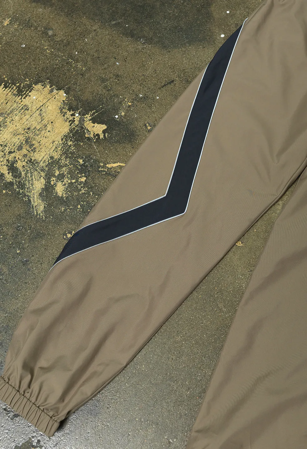 Paneled Nylon Pant / Taupe x Navy