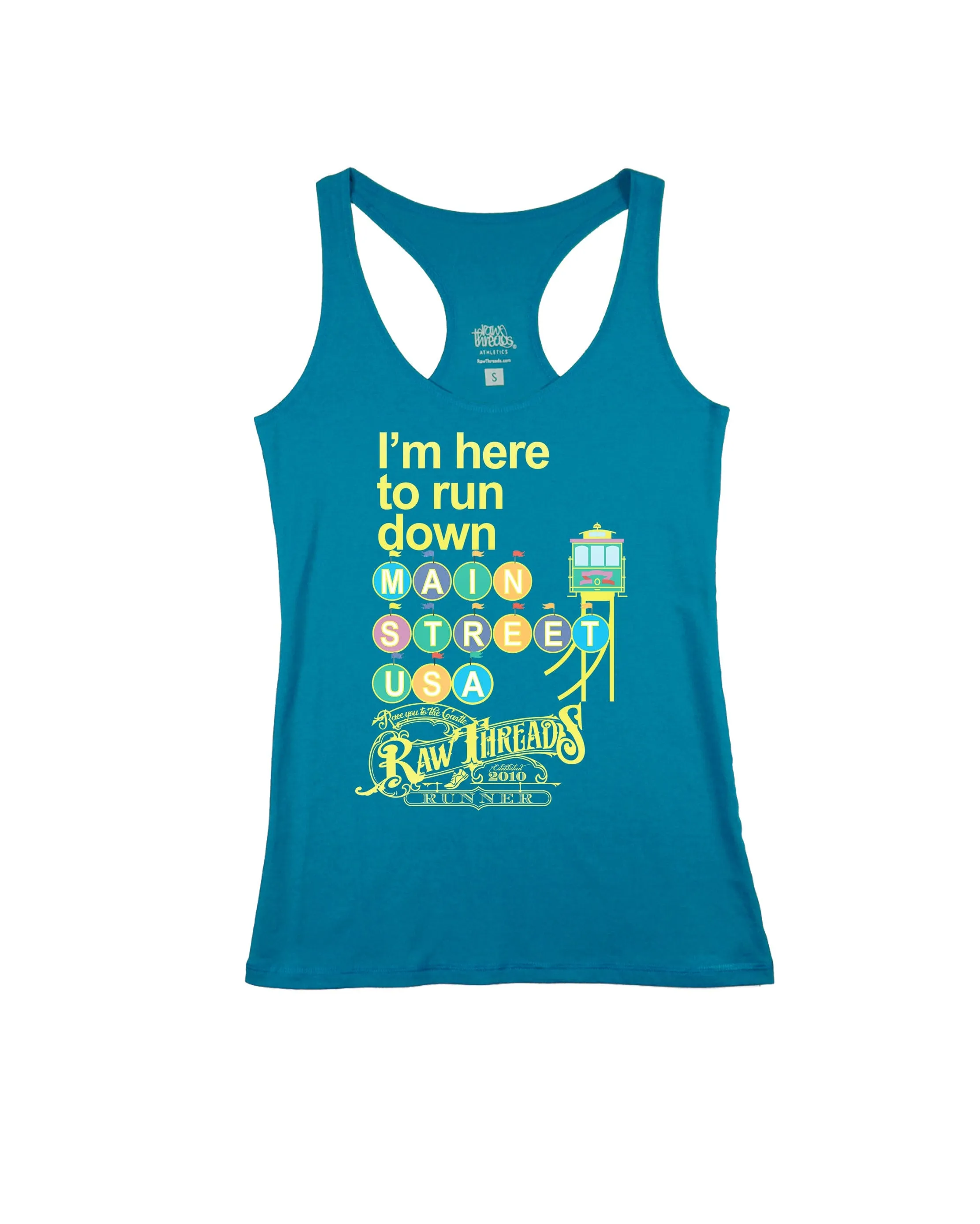 Pastel I'm here to run Main Street
