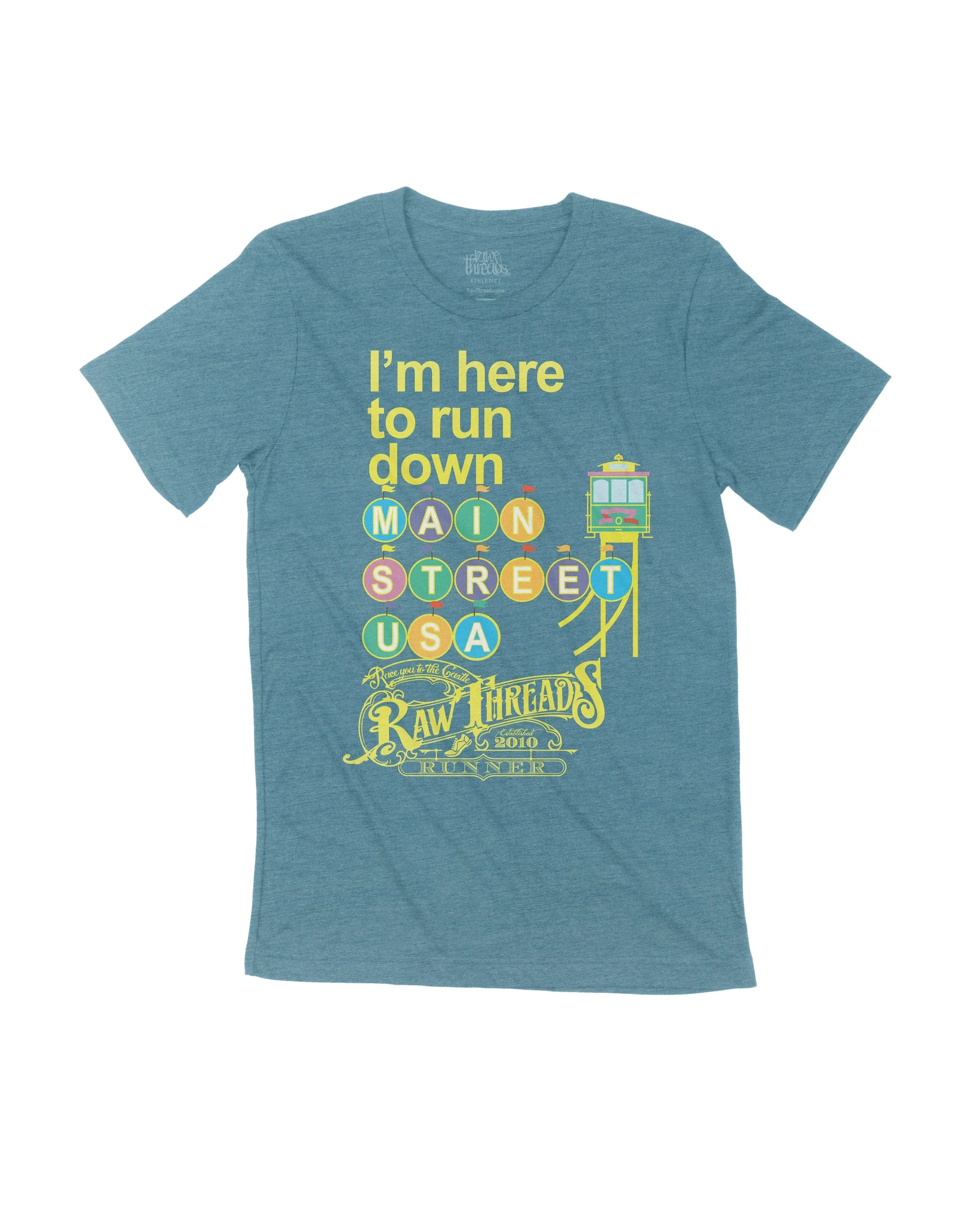Pastel I'm here to run Main Street