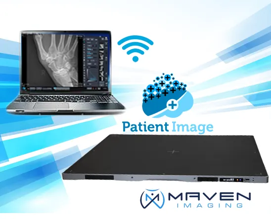 PatientImage Handheld X-ray w/14x17 Wireless Flat Panel DR System