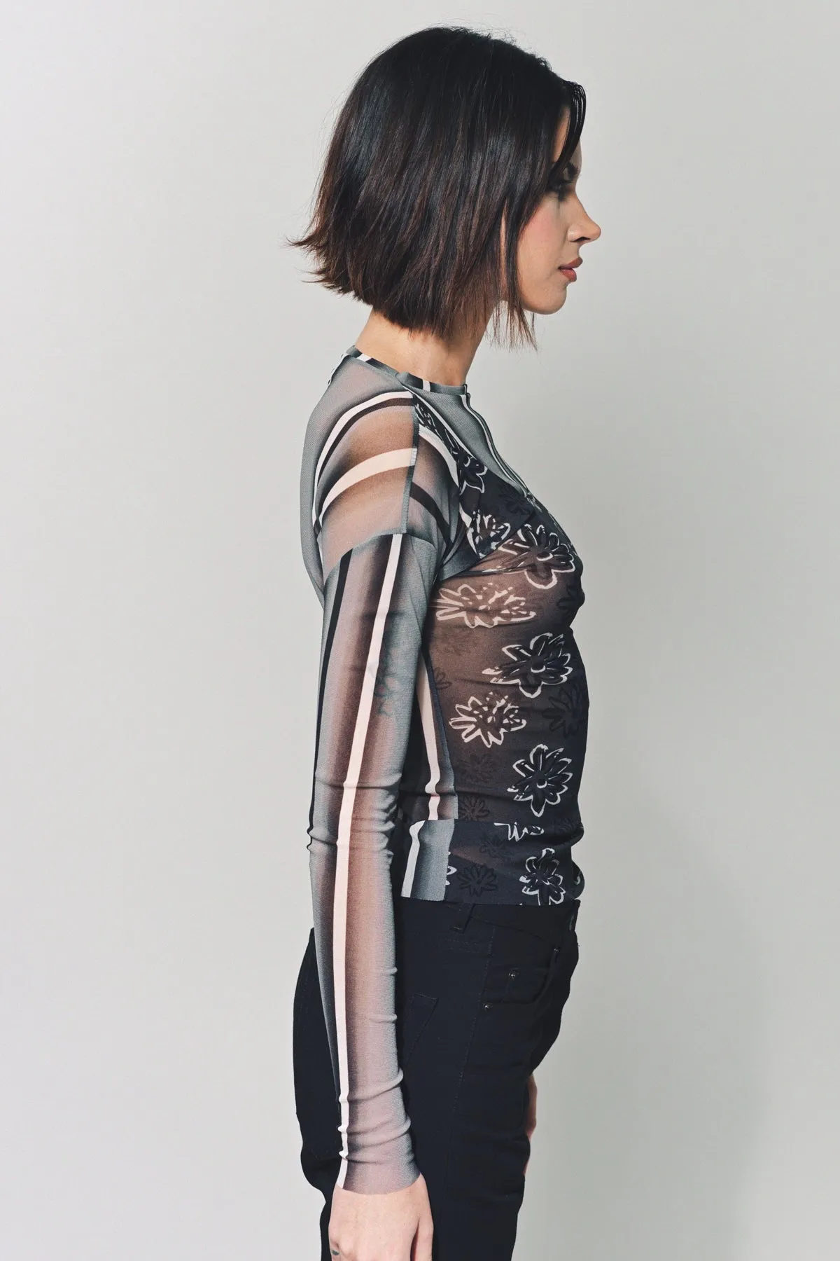 PAULA CANOVAS DEL VAS | LONG SLEEVE MESH TOP