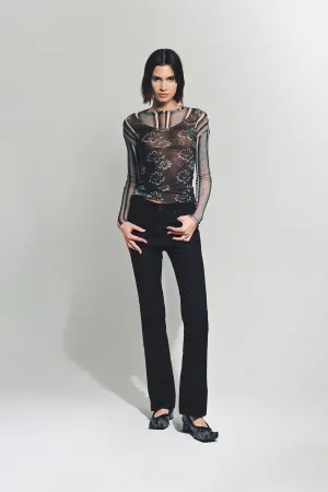 PAULA CANOVAS DEL VAS | LONG SLEEVE MESH TOP