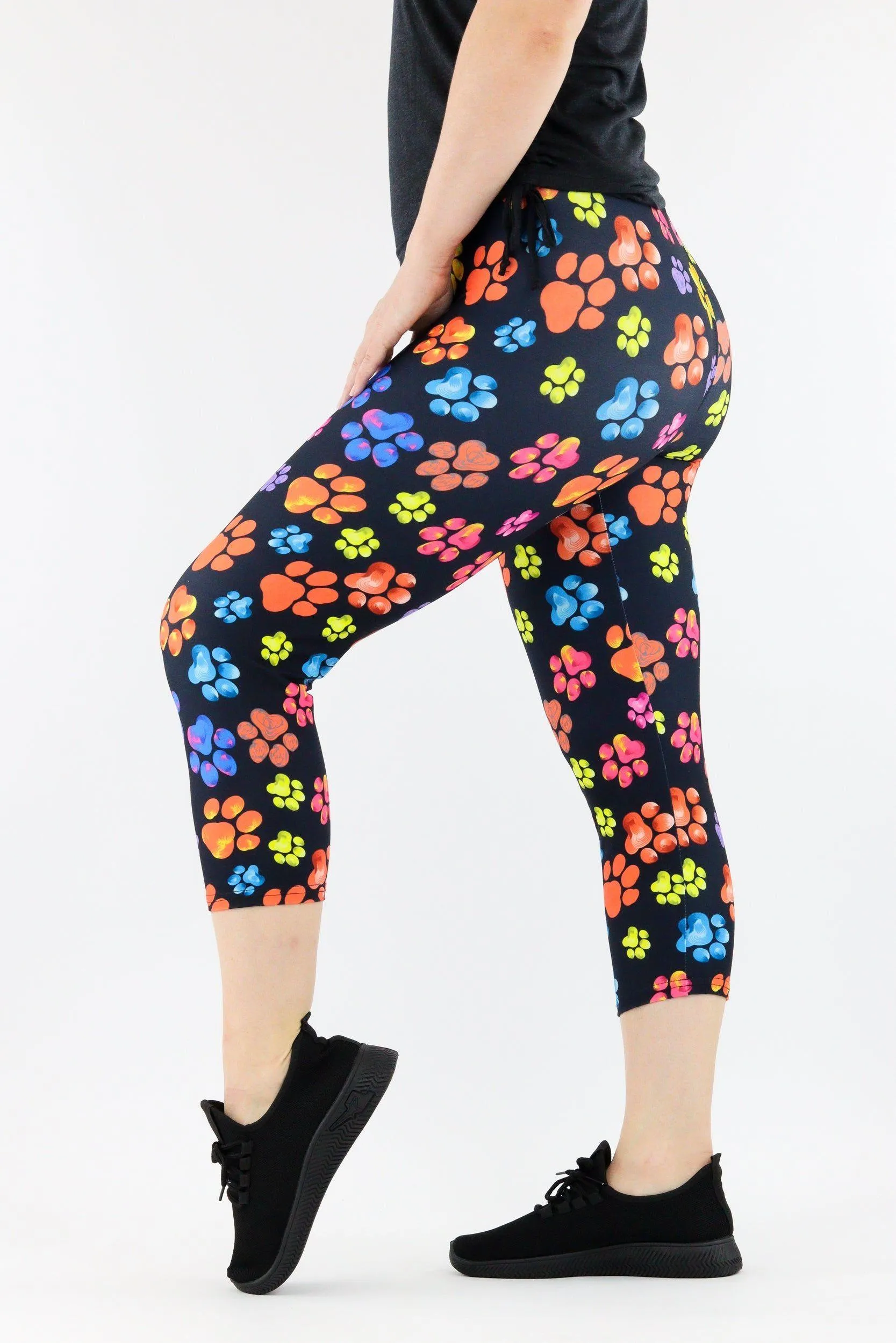 Paw Pigment - Casual Capri Leggings