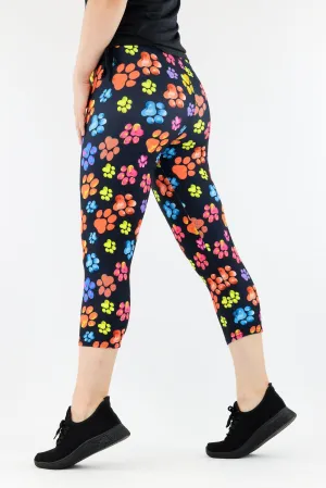 Paw Pigment - Casual Capri Leggings