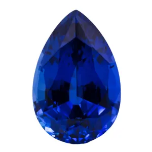 Pear FAB Lab-Grown Blue Sapphire Gems