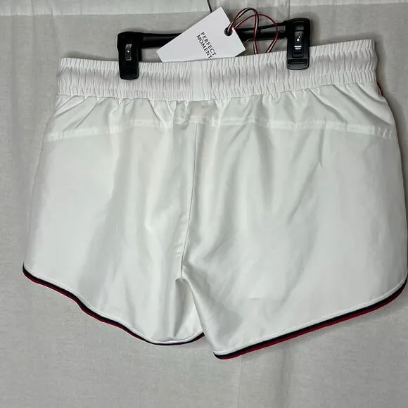 Perfect Moment Rainbow Shell Short NWT XL Liner White Red Blue Tennis Pickleball