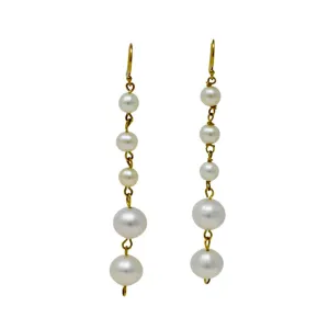 Perpetual Victory Parade Earrings, Pearl statement earrings
