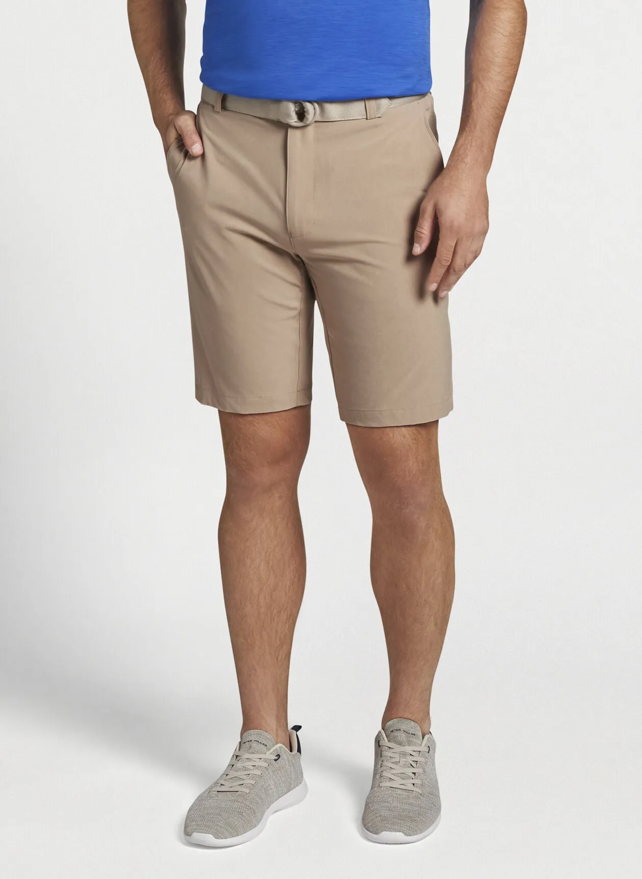 PETER MILLAR SHACKLEFORD PERFORMANCE HYBRID SHORT - BEECH WOOD