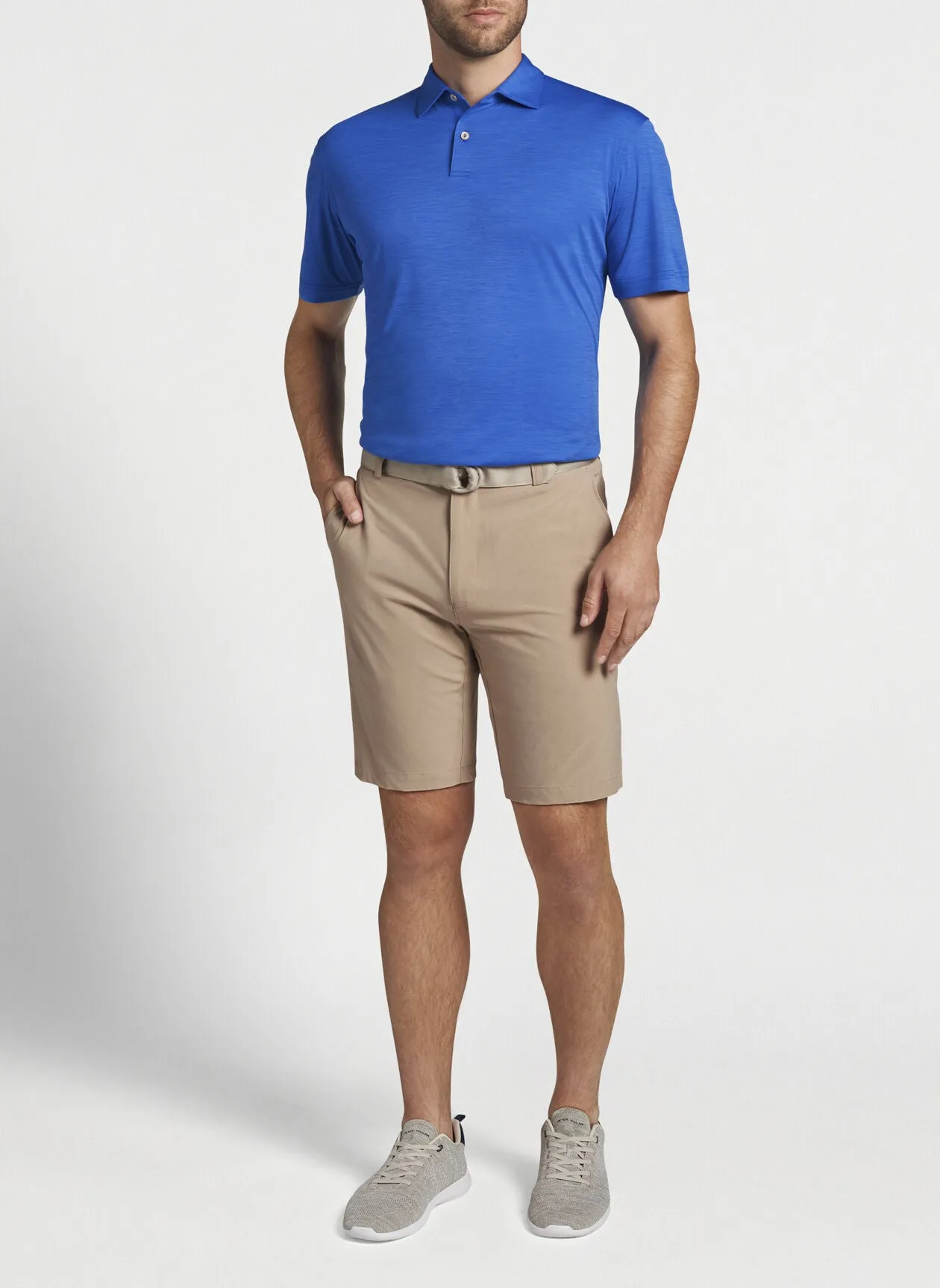 PETER MILLAR SHACKLEFORD PERFORMANCE HYBRID SHORT - BEECH WOOD