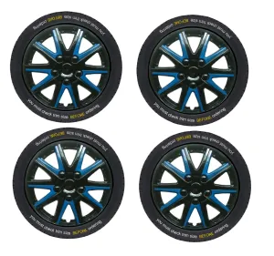 Peugeot 5008 Black Blue Wheel Trims Covers (2009-2016)