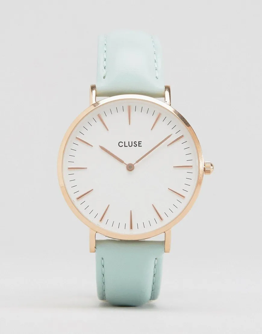 Pink Leather Watch