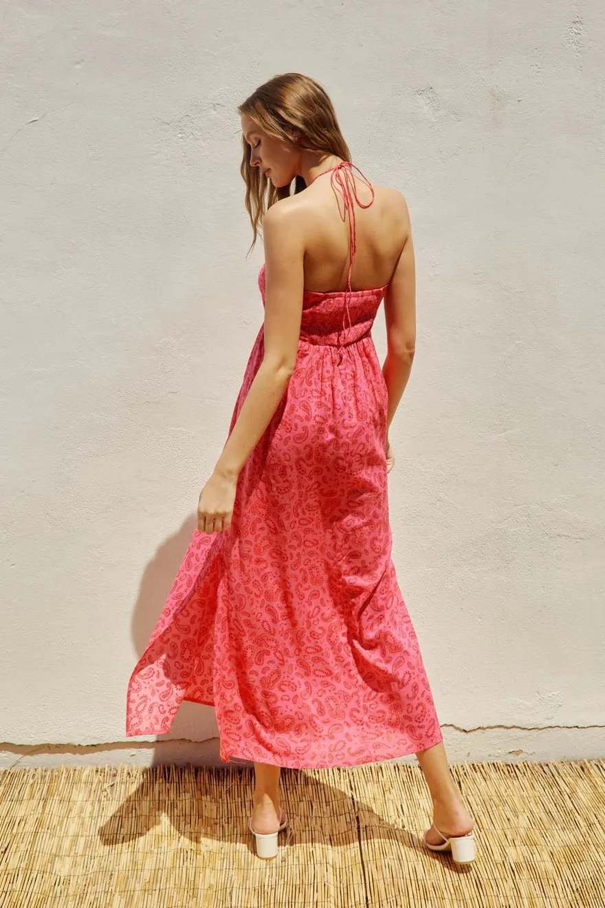 Pink Palms Dress