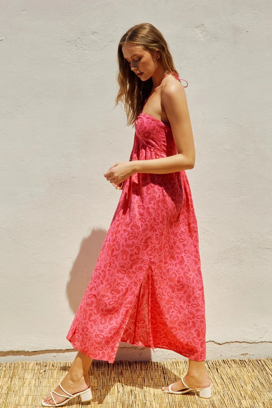 Pink Palms Dress
