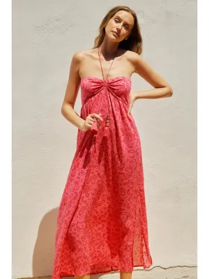 Pink Palms Dress