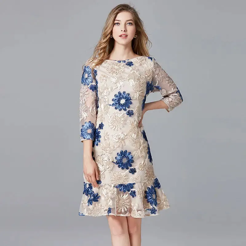 Plus Size Evening Dress - Casual Fairy Reduction Dress