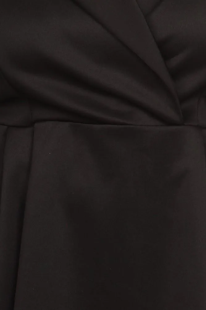 Plus Size Gala Surplice Neckline Long Sleeve Dress