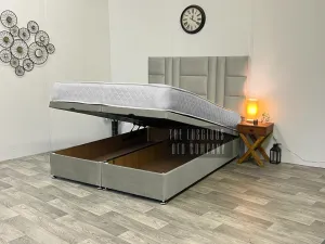 Prague Multi Panel Ottoman Storage Gas Lift Bed