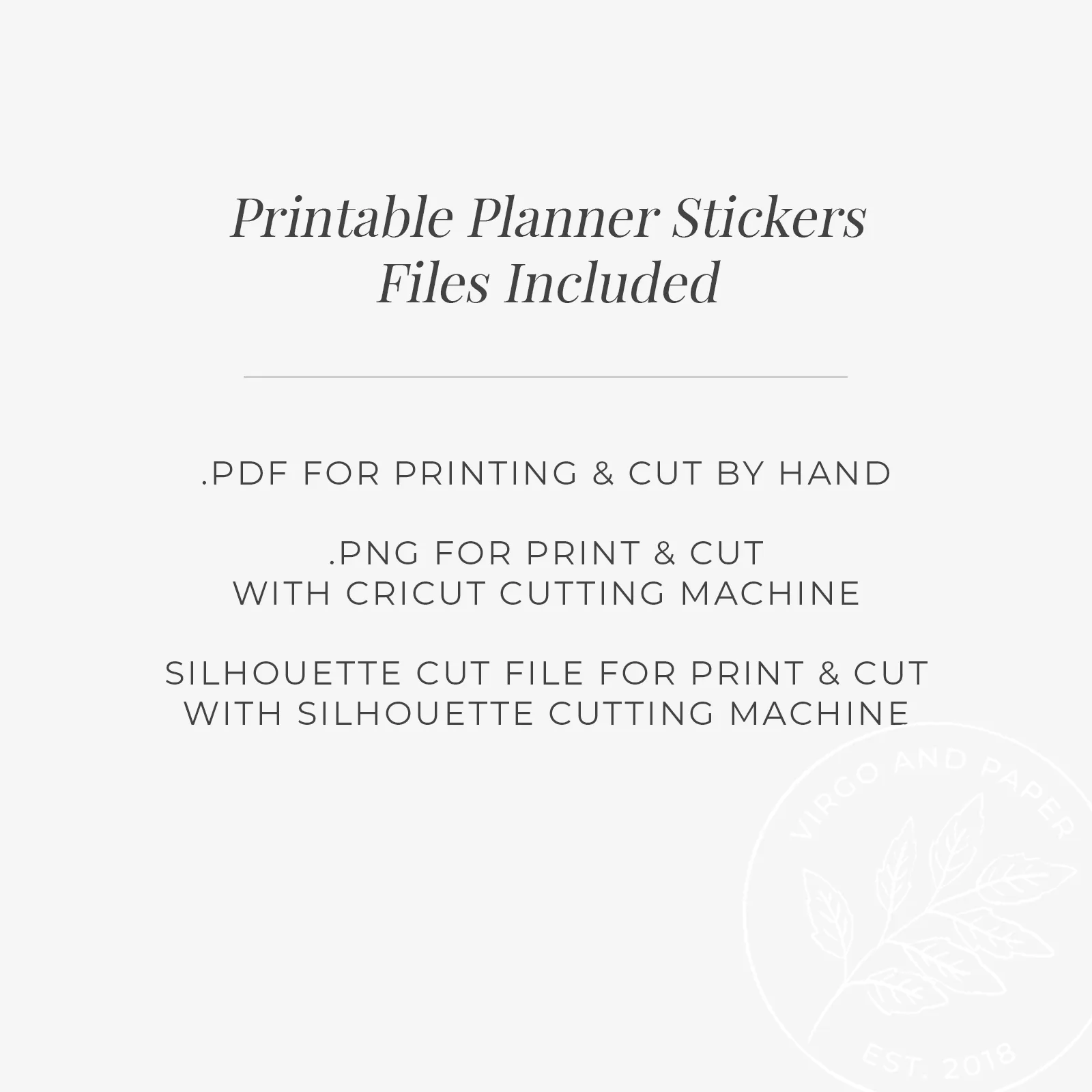 Printable Decorative Stickers - Moonlight
