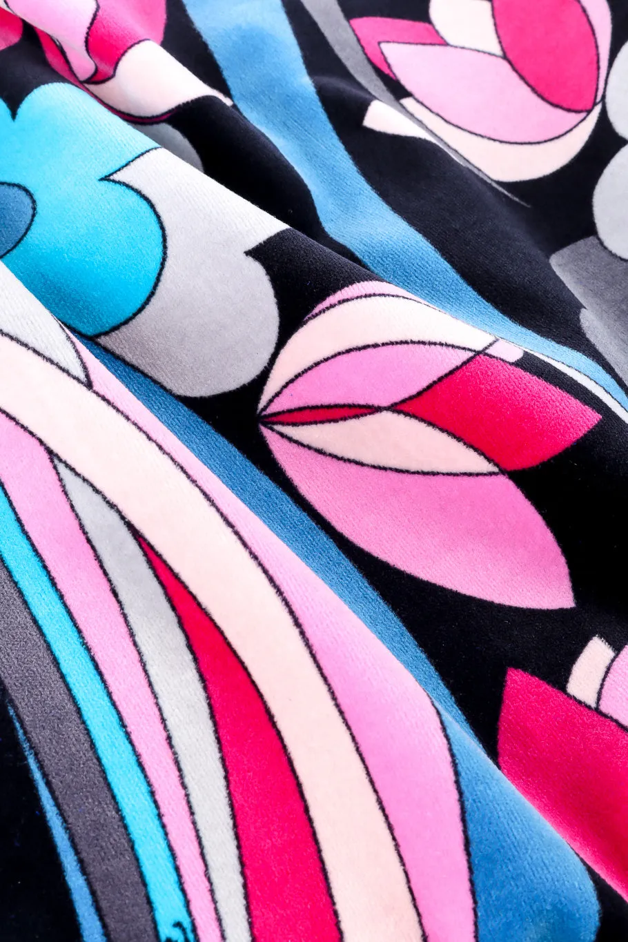 Psychedelic Floral Velvet Skirt