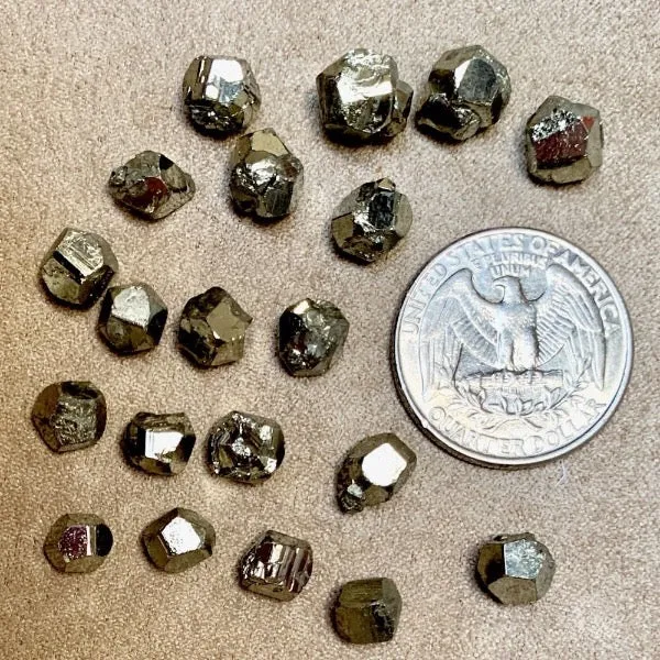 Pyrite Crystal, Set of 5