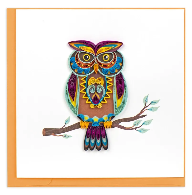 Quilling Card: Decorative Owl