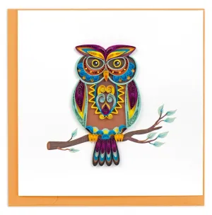 Quilling Card: Decorative Owl