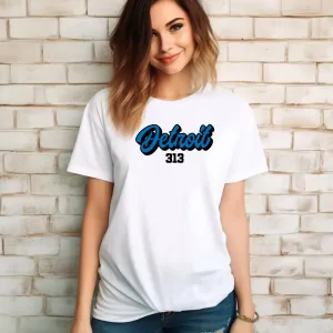 "313 Football" Relaxed Fit Crew Unisex T-Shirt