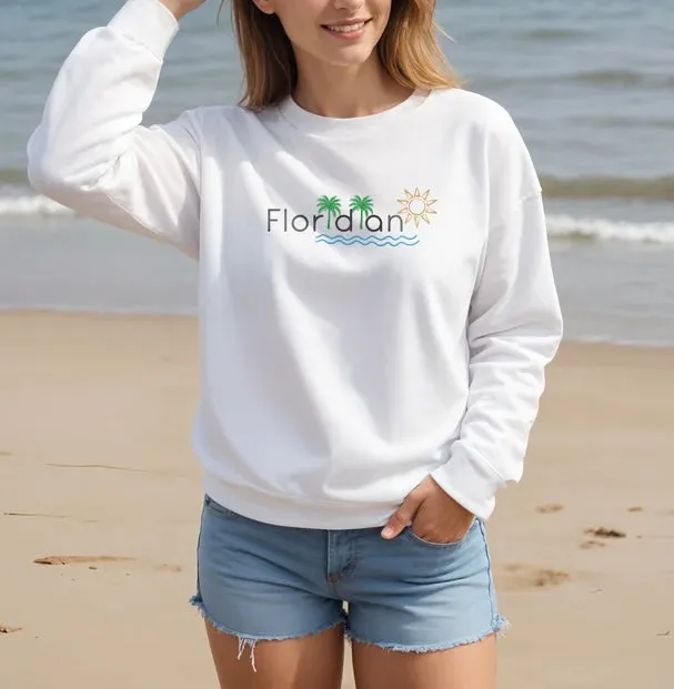 "Floridian" Relaxed Fit Classic Crew Unisex Sweatshirt