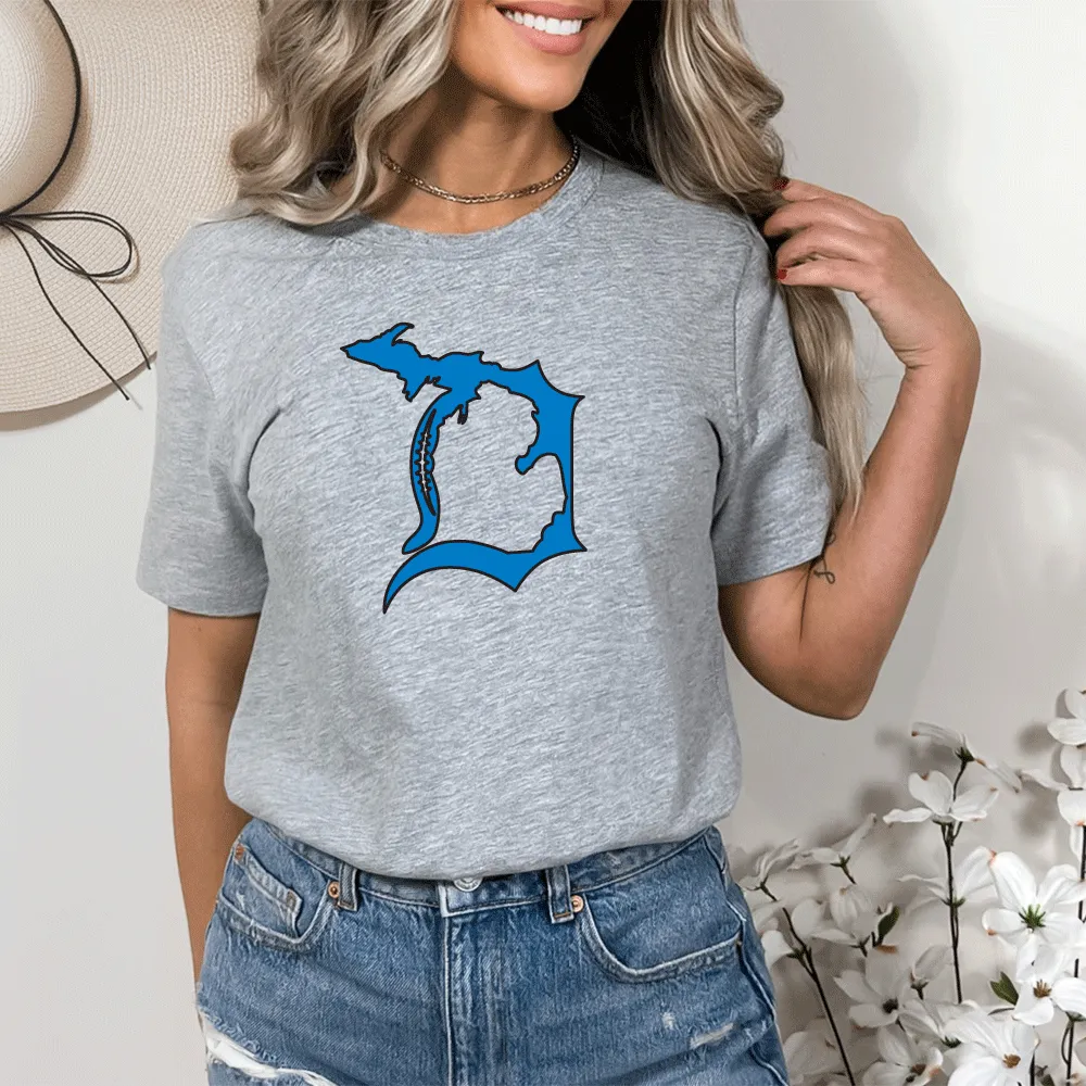 "Football In The D" Relaxed Fit Crew Unisex T-Shirt