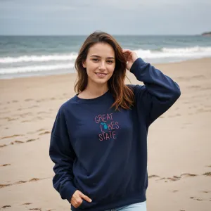 "Lakeside Pride" Relaxed Fit Classic Crew Unisex Sweatshirt
