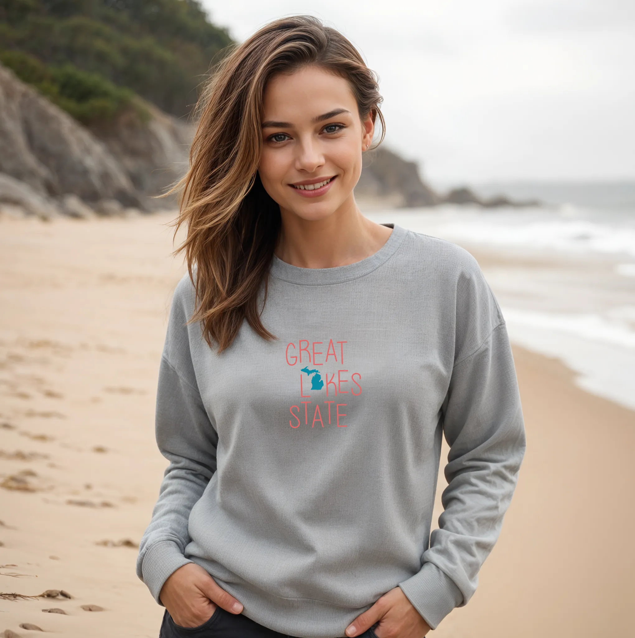 "Lakeside Pride" Relaxed Fit Classic Crew Unisex Sweatshirt