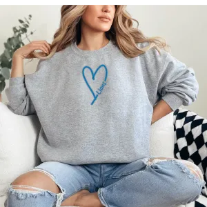 "Lion Heart" Relaxed Fit Classic Crew Unisex Sweatshirt