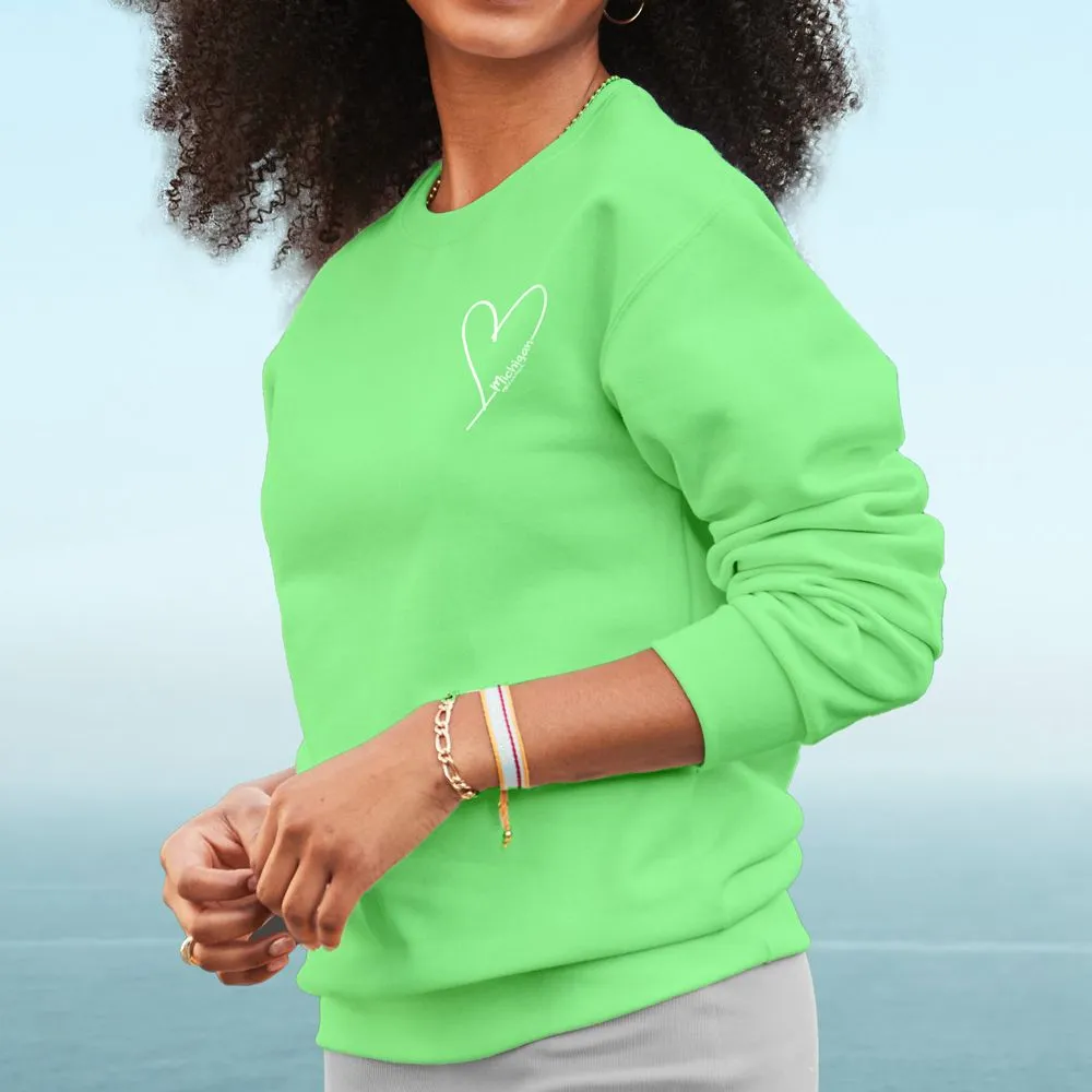 "Little Love" Relaxed Fit Bright Classic Crew Unisex Sweatshirt