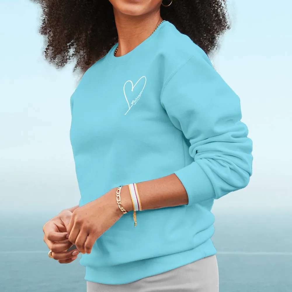 "Little Love" Relaxed Fit Bright Classic Crew Unisex Sweatshirt