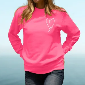 "Little Love" Relaxed Fit Bright Classic Crew Unisex Sweatshirt