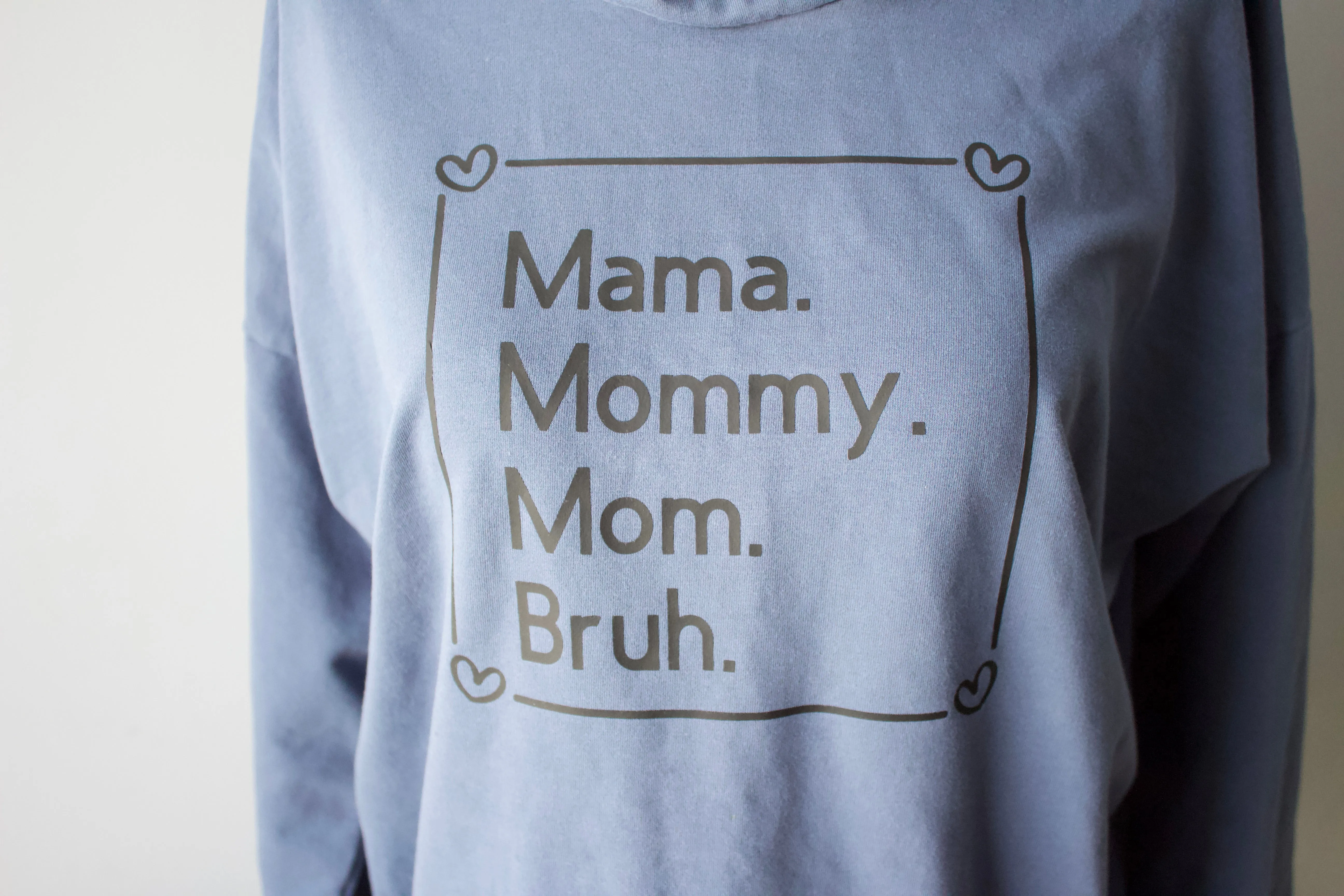 "Mama. Mommy. Mom. Bruh." Women's Relaxed fit Hoodie