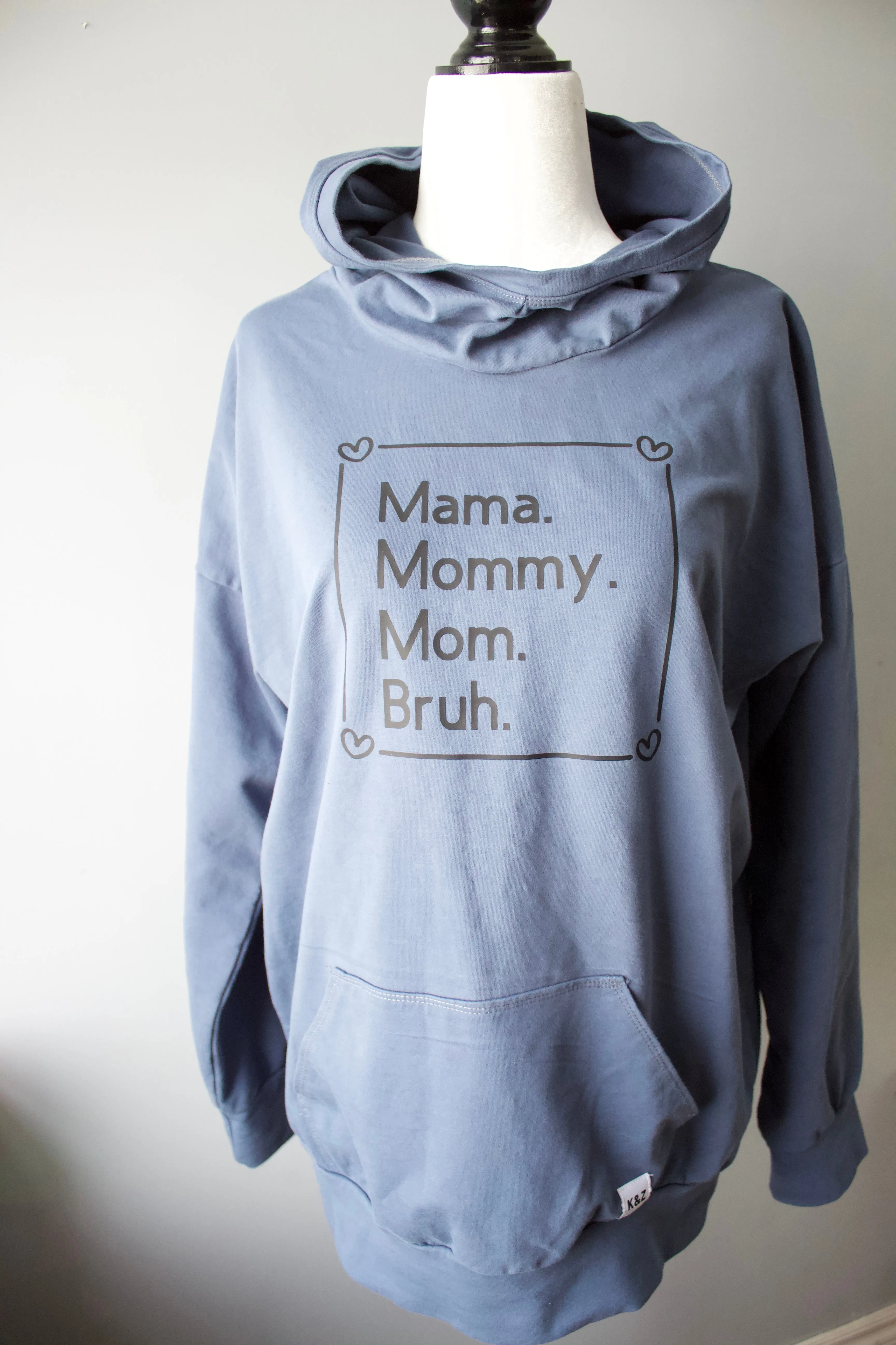 "Mama. Mommy. Mom. Bruh." Women's Relaxed fit Hoodie