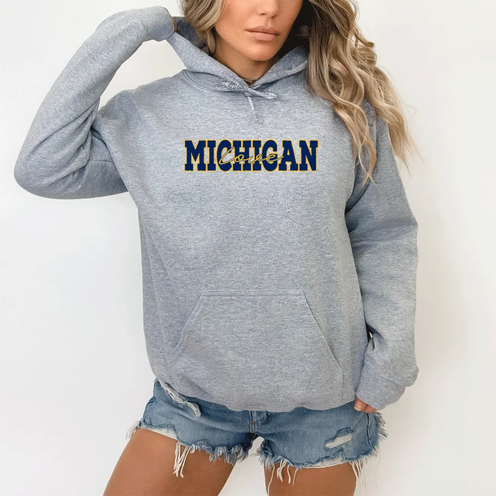 "Michigan Love" Relaxed Fit Classic Unisex Hoodie