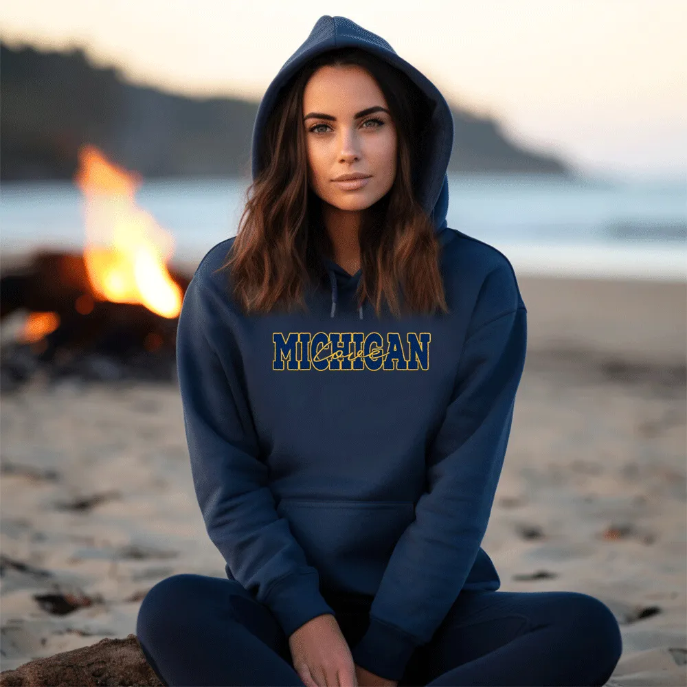 "Michigan Love" Relaxed Fit Classic Unisex Hoodie