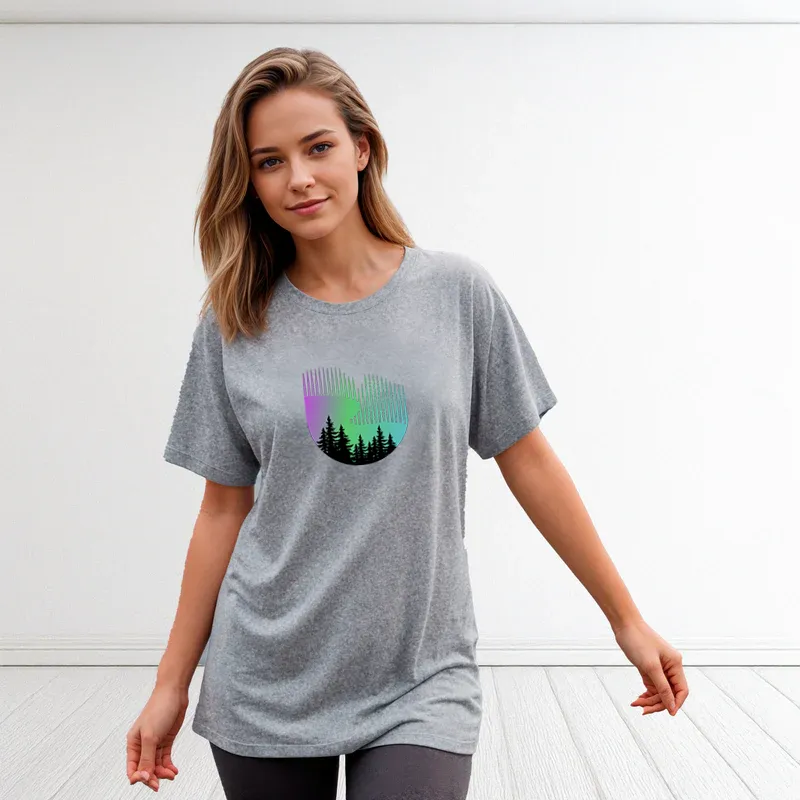 "Northern Lights" Relaxed Fit Crew Unisex T-Shirt