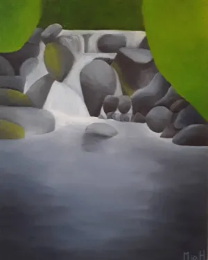 "Rocky Waters"- Original Painting- sale