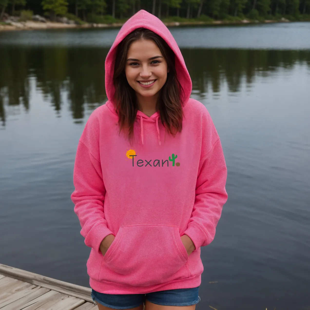 "Texan" Relaxed Fit Classic Unisex Hoodie